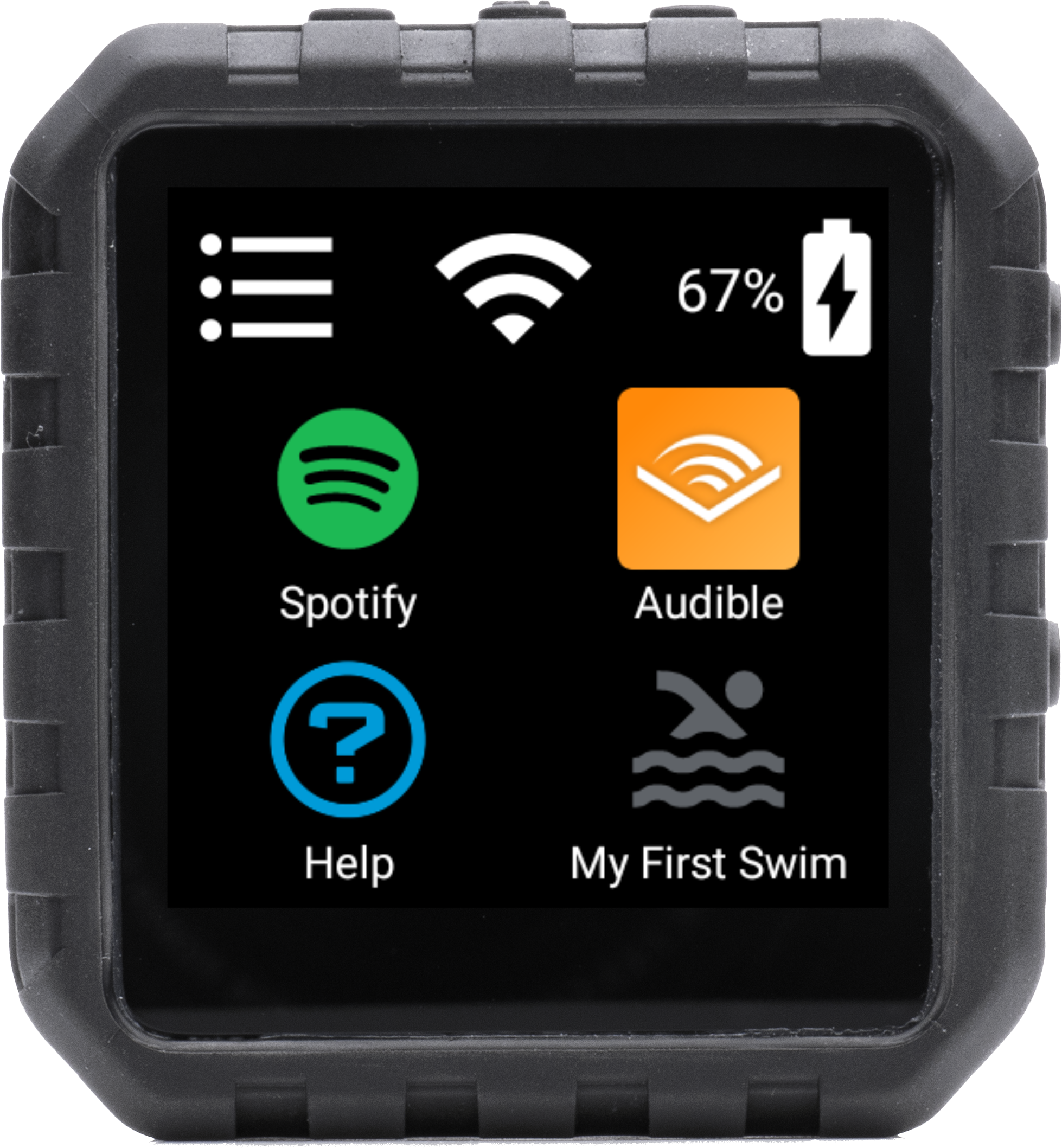 Image of the Delphin 2 Launcher, displaying the home screen